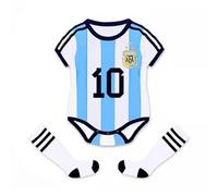 Acuryx Grenouillère pour bébé De Basketball Football Body Nouveau-Né Infantile BéBé avec Nom et Numéro Avec chaussettes