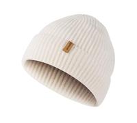 ACUSHLA Bonnet 100 % laine mérinos pour homme et femme - Coupe ample - Bonnet d'hiver unisexe - Pour temps froid, Blanc crémeux, Taille unique