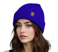 ACUSHLA Bonnet d'hiver imperméable coupe-vent - doublé de polaire épaisse tricotée, chapeau d'hiver chaud pour hommes et femmes, bonnet de veille pour la saison froide, Taille Unique