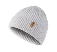 ACUSHLA Bonnet d'hiver tricoté 100 % laine mérinos unisexe pour temps froid, Blanc/gris, XL/XXL