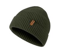 ACUSHLA Bonnet d'hiver tricoté 100 % laine mérinos unisexe pour temps froid, vert militaire, M-XL