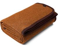 ACUSHLA Couverture en laine mérinos - Grande couverture super douce - 160 x 200 cm - Grande couverture de canapé, couvre-lit, jeté de lit - Couverture d'hiver au crochet (citrouille, 160 x 200)