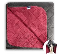 ACUSHLA Couverture Polaire imperméable pour Temps Froid, extérieur, Plage, Pique-Nique, Stade, Football, Voiture, isolée, Coupe-Vent, résistante au Sable et Lavable en Machine, 145 x 200 cm, Rouge