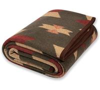 ACUSHLA Grande Couverture en Laine Mérinos pour Canapé-Lit, Simple ou Double - Plaid Confortable, Doux et Chaud pour Pique-Nique, Camping - 160 x 220 cm