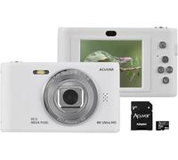 Acuvar Appareil photo numérique 4K 50 MP, autofocus pour enfants avec double objectif avant et arrière, carte 32 Go, zoom numérique 8x, caméra vidéo compacte de voyage pour enfant, adolescent