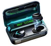Acuvar Écouteurs Bluetooth 5.0 entièrement sans fil rechargeables IPX7 étanches avec microphone, étui de lecture de plus de 100 heures, basses stéréo surround puissantes et suppression du bruit