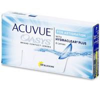 Acuvue Oasys for Astigmatism (6 lentilles) Puissance: -5.00, BC: 8.60, Diamètre: 14.50, Cylindre: -1.25, Axe: 140° -5.00