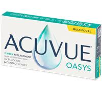 Acuvue Oasys Multifocal (6 lentilles) Puissance: +1.00, BC: 8.40, Diamètre: 14.30, Addition: High (+2.00D - +2.50D) +1.00