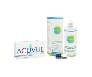 Acuvue Vita (6 lentilles) + Solunate Ⓢ Multi-Purpose 400 ml avec étui