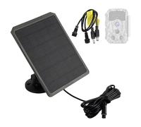 Acuxiaza Kit de chargeur solaire avec batterie au lithium rechargeable intégrée 5200 mAh avec panneau solaire 6 V 9 V 12 V pour caméra de chasse étanche IP65