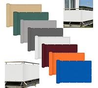 ACUY Brise Vue pour Balcon 90x700cm Brise éTanche Couverture De Confidentialité ÉCran Polyester HDPE pour Balcon Jardin