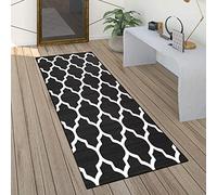 ACUY Tapis AntidéRapant 80x380cm Tapis Poil Ras Antidérapant & Anti-Glisse Design Moderne & Traditionnel pour Chambre, Cuisine, Descente de Lit