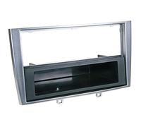 Adaptateur de façade 2-DIN avec vide poche Peugeot 308 / 308 CC gris