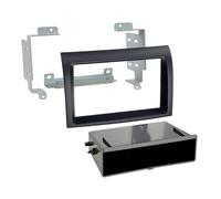ACV Adaptateur de façade 2-DIN pour Fiat Ducato avec vide-poche Noir