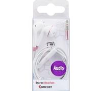 ACV 2GO Ecouteurs stéréo intra-auriculaires Confort blanc/rose