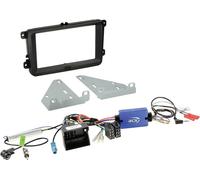 ACV Kit installation autoradio 2DIN AP03 - SWC, adaptateur antenne - Compatible VW/Seat/Skoda, noir