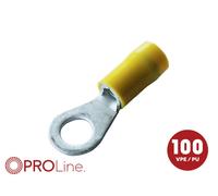ACV Cosse à oeillet Ø du trou=10.5 mm entièrement isolé jaune 1 pc(s) Piece