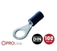 ACV Cosse à oeillet Ø du trou=8.4 mm entièrement isolé bleu 1 pc(s) Piece