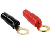 ACV Cosse à oeillet HiFi jeu de 2 20 mm² 8.40 mm noir, rouge