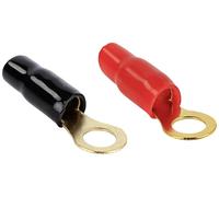 ACV Cosse à oeillet HiFi jeu de 4 10 mm² 8.40 mm noir, rouge