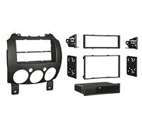 ACV Kit façade autoradio 2-DIN compatible Mazda 2 ap07 avec vide-poche noir