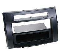 ACV Electronic Façade d'autoradio 2 DIN pour Toyota Corolla Verso 2004-2009 Noir + casier de rangement