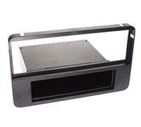 Adaptateur de façade 1-DIN avec vide poche Alfa 159/ Brera/ Spider noir