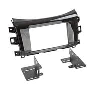 Adaptateur de façade 2-din pour nissan navara (np300) 2016-> > noir piano