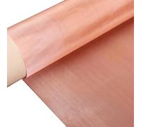 ACVACV Fil de cuivre tissé 50x100cm, for fenêtre de Ventilation, Filtre en Filet, Tissu Dentaire de Laboratoire, écran en cuivre métallique(200 Mesh)