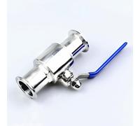 ACVACV Soupape À Bille Sanitaire en Acier Inoxydable De 1 Pcs 304, Virole De Tri Pince OD for Le Journal Homebrew(38mm x Ferrule 50.5)