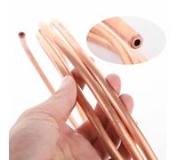 ACVACV Tube en cuivre Souple de 5 m, Bobine de cuivre, for la Construction de modèles de tuyaux de climatisation, Tubes en cuivre Rouge(8x1.5mm)