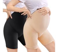 ACWOO 2PCS Culotte Maternité de Grossesse Taille Haute, Enceintes de sous-vêtements Femme sans Couture, sous-vêtements de Maternité, Calecon Grossesse, Culottes de maternité pour Femme