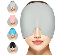ACWOO Chapeau Migraine, 180° Bonnet Migraine Relief Cap En Gel, Réutilisable Masque Migraine Et Céphalées, Chapeau De Soulagement Des Maux De Tête Pour Les Migraines Et Soulagement Des Tensions