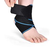 ACWOO Chevillère Réglable, 1 Pièces Attelle Cheville Sport, Chevillère Sport Hommes & Femmes, Elastique Support De Cheville, Protection cheville pour pratique du sport, Taille unique, Bleu