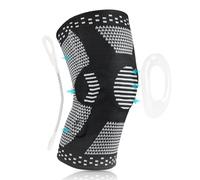 ACWOO Genouillère de Sport, Genouillère Compression avec Stabilisateurs Latéraux et Coussinets en Gel, Genouillère Rotulienne et Ligamentaire, Rotule-Genouillère Sport pour les Douleurs au Genou