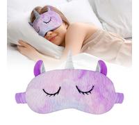ACWOO Masque de Nuit Enfant, Masques De Sommeil En Peluche Pour Enfants, Masque Sommeil de Cartoon, Doux et confortables Masque de Voyage pour Les Yeux, pour Filles Garçons Maison Voyager Sieste