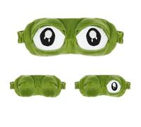 ACWOO Masque pour Les Yeux de Grenouille, Grenouille Masque de Sommei, Masque 3D Grenouille Sommeil de Cartoon, Masque de Voyage pour Les Yeux Grenouille, pour Femmes Enfants Hommes