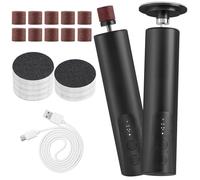 ACWOO Râpe à Pieds Pédicure Electrique, Rechargeable Electrique Lime pour Les Pieds avec 30 Tampons de Remplacement et 10 Anneau de Gommage des Ongles, pour Enlever Les Peaux Mortes des Pieds