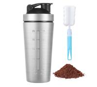 ACWOO Shaker Protéiné de Acier Inoxydable 900ml, Shaker à protéines avec Mixing Balle, Bouteille shaker de protéines pour Boisson Protéinée, Compléments Alimentaires En Poudre, Gourdes Sport Sans BPA