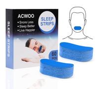ACWOO Sleep Strips Mouth Tape, 60Pcs Anti Ronflement Bouche Bandes, Adhésif Sleep Strips Bandes, Buccales Anti-Ronflement, Améliore La Qualité Du Sommeil Et Réduit La Respiration Buccale