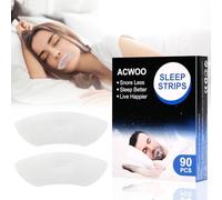 ACWOO Sleep Strips Mouth Tape, 90 Pcs Anti Ronflement Bouche Bandes, Adhésif Sleep Strips Bandes, Buccales Anti-Ronflement, Améliore La Qualité Du Sommeil Et Réduit La Respiration Buccale