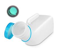 ACWOO Urinoir pour homme et femme, 1000ml portable urinoir fabriqué avec Bouchons de bouteille étanches qui brillent dans le noir et Poignée, réutilisable urinoir de voyage bouteille collector d'urine