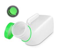 ACWOO Urinoir pour homme et femme, 1000ml portable urinoir fabriqué avec Bouchons de bouteille étanches qui brillent dans le noir et Poignée, réutilisable urinoir de voyage bouteille collector d'urine