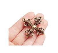 Acxico 1 pendentif en forme de croix en bronze du bouddhisme tibétain du Népal de 4,6 cm - Amulette Dorje Vajra Xiangmo-chu - Bronze, Bronze, Bronze