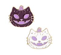 Acxico Lot de 2 pin's en émail en forme de citrouille