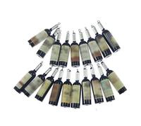 Acxico Lot de 20 pendentifs vintage en résine en forme de bouteille de vin rouge pour fabrication de bijoux, Résine, Pas de gemme