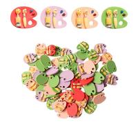 Acxico Lot de 40 mini palettes de peinture en résine, assortiment de perles artistiques pour loisirs créatifs, fabrication de bijoux, pendentifs, étuis de téléphone, accessoires pour cheveux