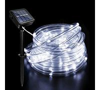 Acxilexy 12M 100LED Tube Lumineux Solaire, Étanche Guirlande Lumineuse Tube, avec 8 Modes d'Éclairage, Solaire Ruban Lumineux pour Jardin Noël Mariage Fête Extérieur Intérieure Décoration