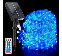 Acxilexy 12M 100LED Tube Lumineux Solaire, Étanche Guirlande Lumineuse Tube avec 8 Modes d'Éclairage, Solaire Ruban Lumineux pour Jardin Noël Mariage Fête Extérieur Intérieure Décoration