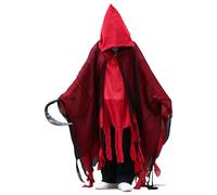 Acxilexy Cape à Capuche d'Halloween, Cape de Sorcier Médiévale Renaissance, Déguisement Effrayant, Capes à Capuche Fantôme, Robe Effrayante de la Faucheuse, Capes de Cosplay pour Adulte